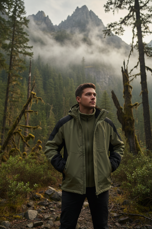 All-Weather 3-in-1 Waterproof Windproof Hiking Jacket
